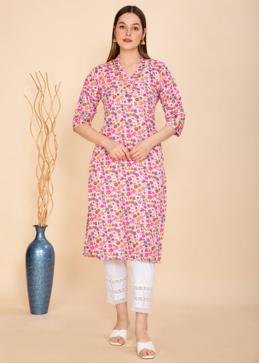 Ethnic Wear Online - chanderi kurta, ivory ethnic fashion, chanderi fabric suits