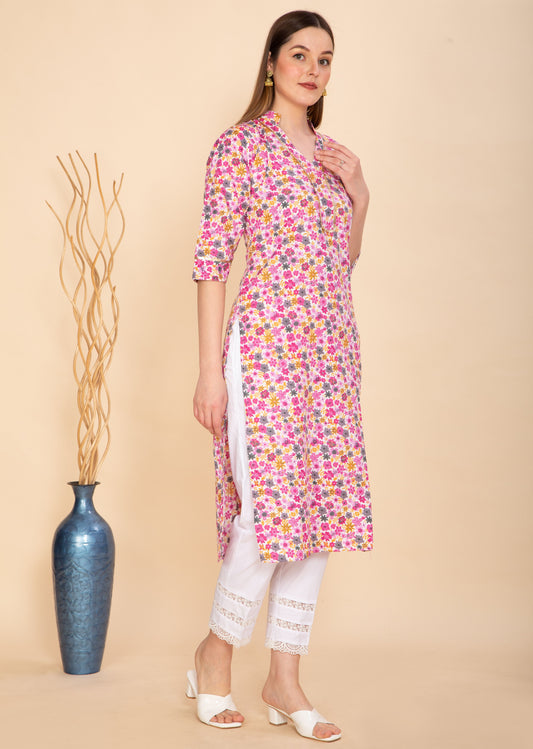 BLOSSOM CHARM COTTON KURTA NAMOSTRI