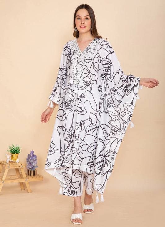 NOIR BLOOM KAFTAN SET NAMOSTRI