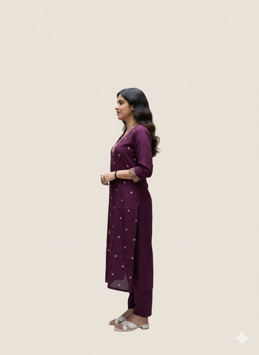 Royal Plum Grace Suit Set
